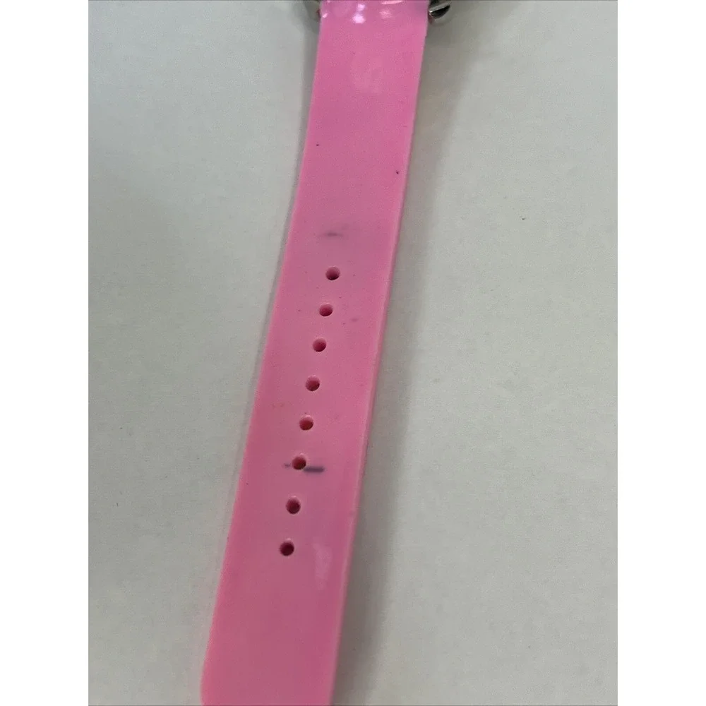 Girls Flower‎ Quartz Watch Pink Band Rotating Flower Dial- New Battery